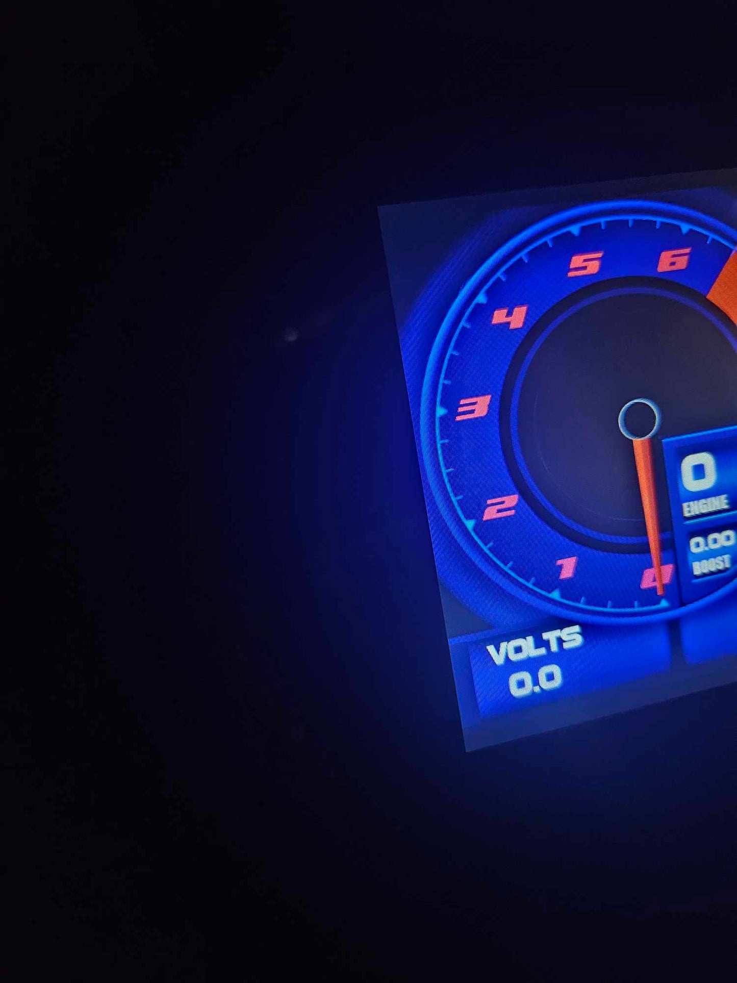 Haltech inspired ic7 blue Digital dash layout for power tune  with customizable text